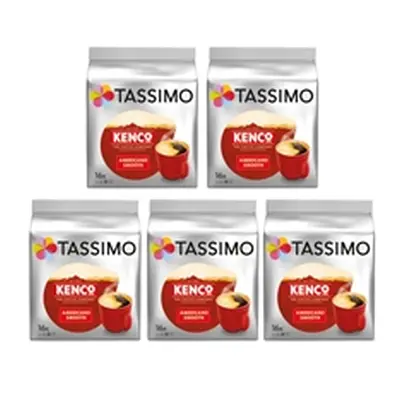 Tassimo Kenco Americano Smooth Coffee 16 Pods x5 Packs (Pack 80)