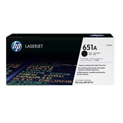 HP 651A Black Original LaserJet Toner Cartridge (CE340A)