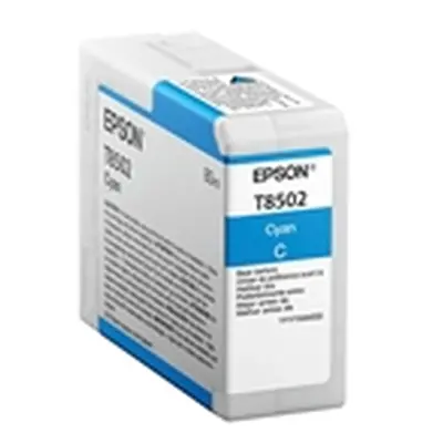 Epson T8502 Ink Cartridge 80ml Cyan C13T850200