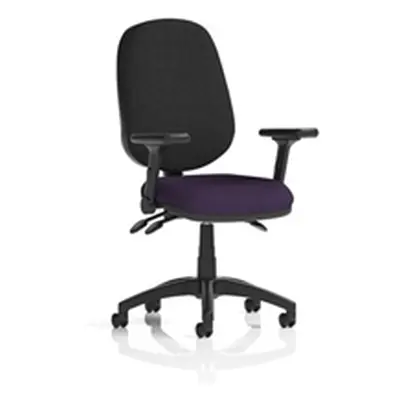 Eclipse Plus III Operator Chair Tansy Purple Adjustable Folding Arms