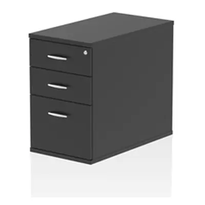 Impulse 800mm Deep Desk High Pedestal Black