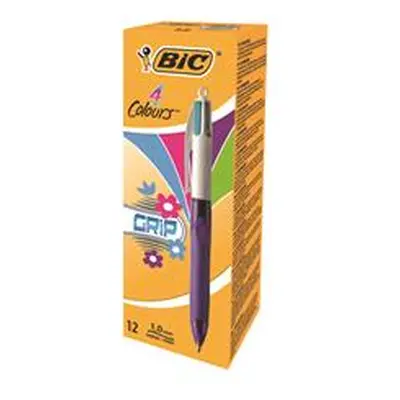 Bic 4 Colours Fashion Grip Ballpoint Pen - 8922901