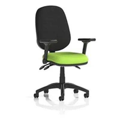 Eclipse Plus III Operator Chair Myrrh Green Adjustable Folding Arms