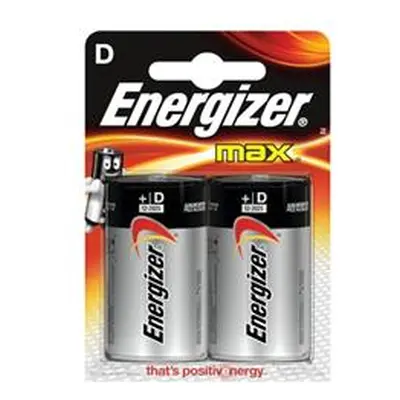 Energizer Max (D) Alkaline Batteries (Pack of 2 - E300838300