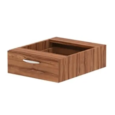 Impulse 1 Drawer Fixed Pedestal Walnut