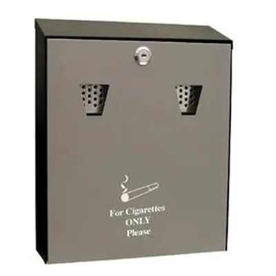 Cathedral (3.1 litre) Lockable Steel Ash Bin (Black) - ASHS