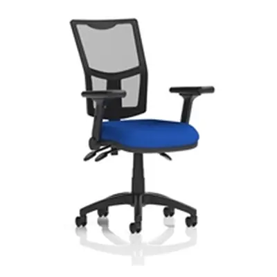 Eclipse Plus III Operator Chair Mesh Back Seat Blue Adjustable Arms