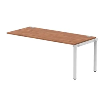 Impulse Bench Single Row Ext Kit 1800 Silver Frame Bench Desk Walnut