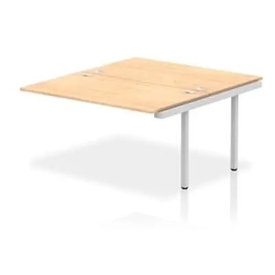 Impulse Bench B2B Ext Kit 1400 Silver Frame Office Bench Desk Maple