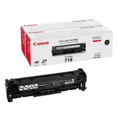 Canon 718VP Toner Cartridges Twin Pack Black (Pack of 2) 2662B005