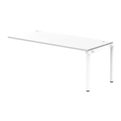 Impulse Bench Single Row Ext Kit 1800 White Frame Bench Desk White