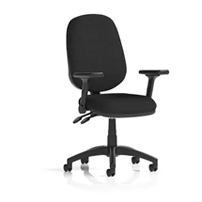 Eclipse Plus II Operator Chair Black Adjustable Folding Arms