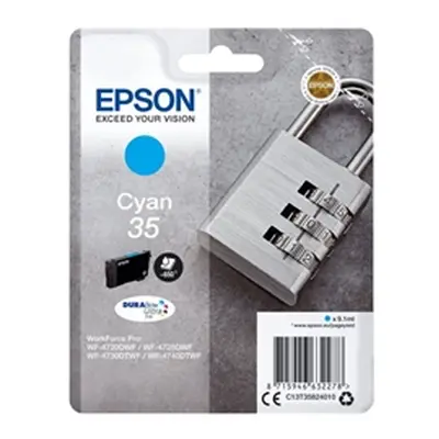 Epson 35 Ink Cartridge DURABrite Ultra Padlock Cyan C13T35824010