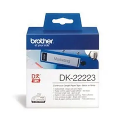 Brother Continuous Paper Roll Black on White 50mm DK-22223