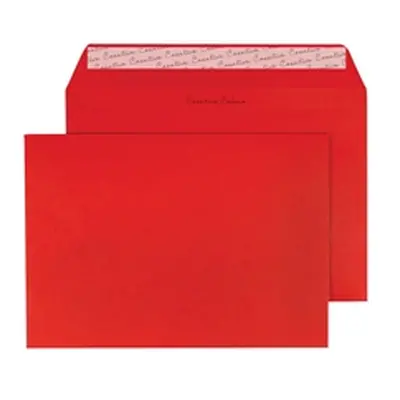 C5 Wallet Envelope Peel and Seal 120gsm Pillar Box Red (250 Pack)