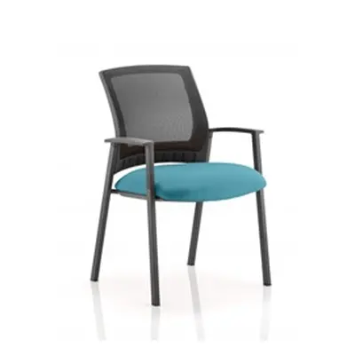 Metro Visitor Chair Kingfisher Colour Seat With Arms - KC