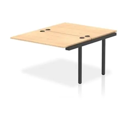 Impulse Bench B2B Ext Kit 1200 Black Frame Office Bench Desk Maple