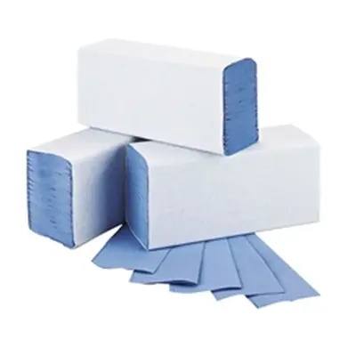 2Work 1-Ply M-Fold Hand Towel Blue 3000 Sheets