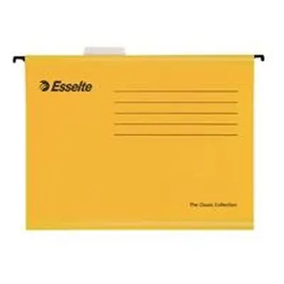 Esselte Classic Foolscap Yellow Suspension File (25 Pack)