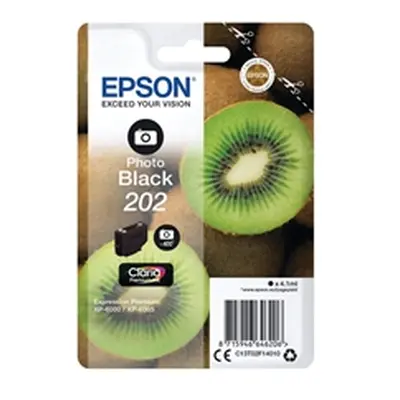 Epson 202 Premium Ink Claria Kiwi Photo Black C13T02F14010