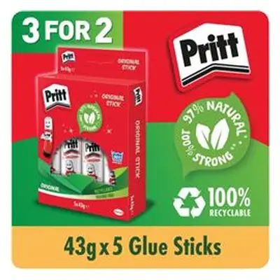 Pritt Stick 43g Hanging Box (5 Pack x 3) HK810849