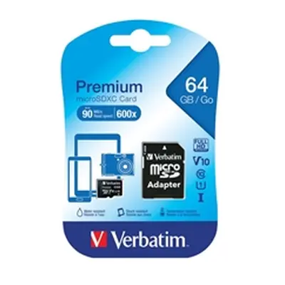 Verbatim SDXC Media Memory Card UHS-1 Class 10 Read 10MB/s - 44024-1