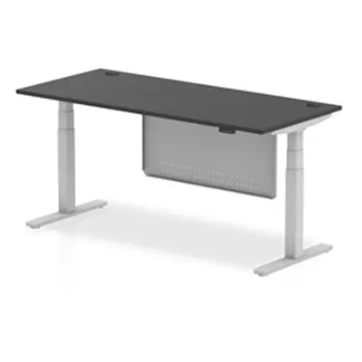 Air 1800x800 Height Adjustable Desk CP Black/Silver Modesty Panel