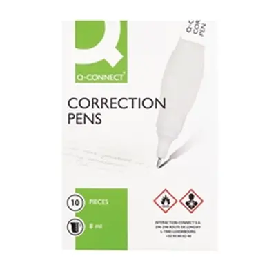 Q-Connect Correction Pen 8ml (10 Pack) KF00271