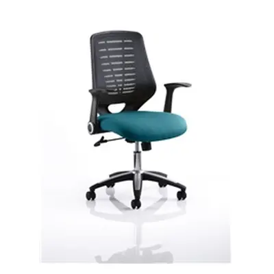 Relay Task Operator Chair Kingfisher Colour Black Back With