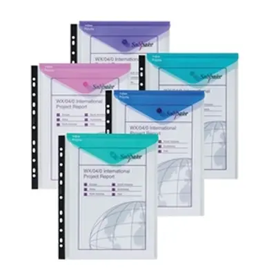 Snopake Polyfile Ring Binder Wallet High Capacity A4 [Pack 5] - 15695