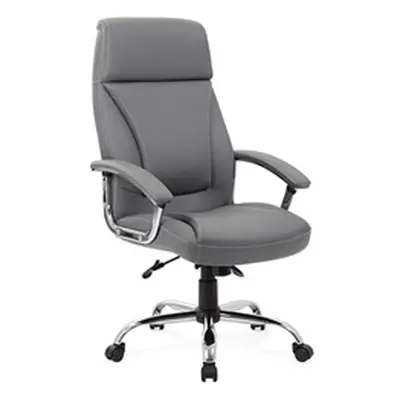 Penza Executive Grey Leather Chair - EX000195