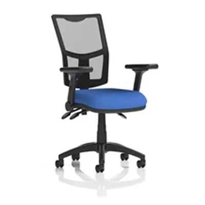 Eclipse Plus III Mesh Back With Blue Seat Adjustable Folding Arms