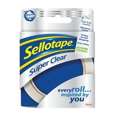 Sellotape Super Clear Tape 24mm x 50m (6 Pack)