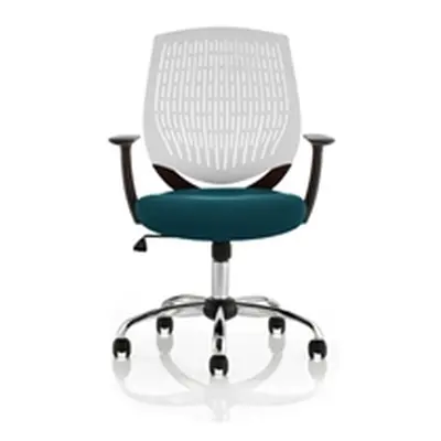 Dura White Back Bespoke Colour Seat Maringa Teal