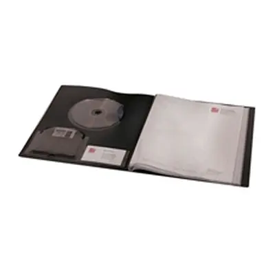 REXEL Clearview Display Book 24 Pockets A4 Black - 10320BK