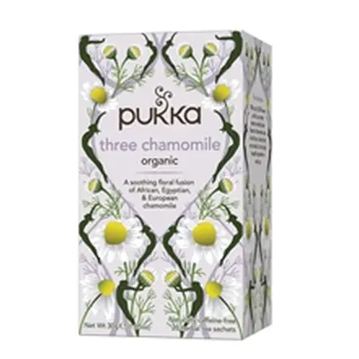 Pukka Three Chamomile Tea Bags Organic (Pack of 20) 05060229012579