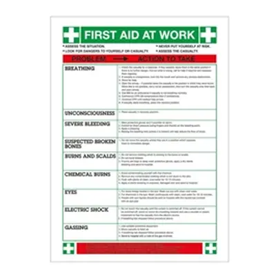 Safety Sign First Aid at Work 420x590mm WC61