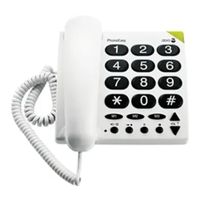 Doro Big Button TeleWhite Phone