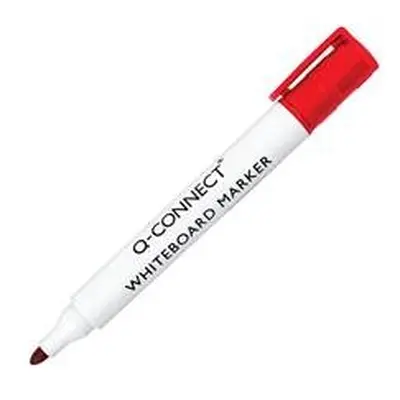 Q-Connect Drywipe Marker Pen Red (10 Pack) KF26037