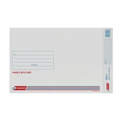 GoSecure Bubble Lined Envelope Size 9 300x445mm White (20 Pack)