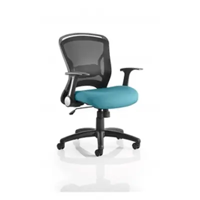 Zeus Task Operator Chair Kingfisher Colour Seat With Arms R