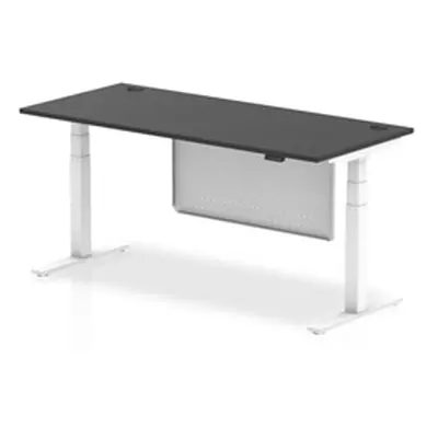 Air 1800x800 Height Adjustable Desk CP Black/White Modesty Panel