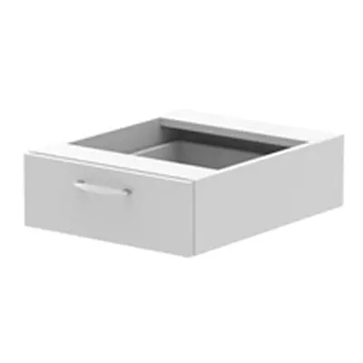 Impulse 1 Drawer Fixed Pedestal White