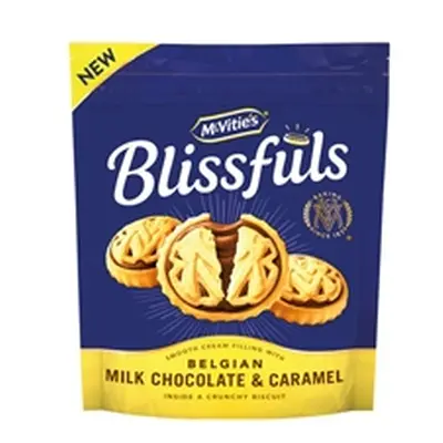 McVities Blissfuls Milk Chocolate and Caramel Biscuits 172g 44825