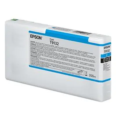 Epson UltraChrome T9132 (200ml) Cyan Ink Cartridge - C13T913200