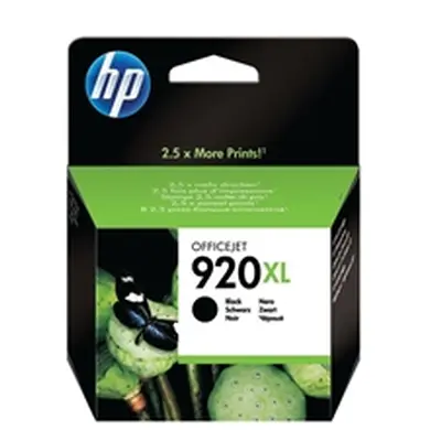 HP 920XL High Yield Black Original Ink Cartridge (CD975AE)