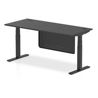 Air 1800x800 Height Adjustable Desk CP Black/Black Modesty Panel