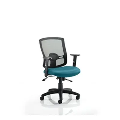 Portland II Task Operator Chair With Kingfisher Colour Seat