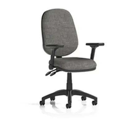 Eclipse Plus II Operator Chair Charcoal Adjustable Folding Arms