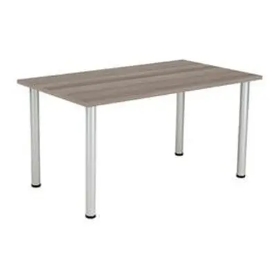 One Fraction Plus Rectangular Meeting Table - Grey Oak - OFPMT1480GO